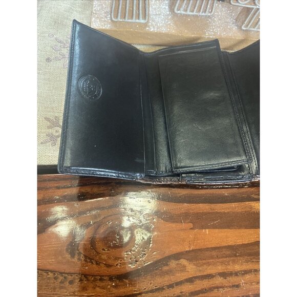 BRAHMIN | Tuscan Checkbook Clutch | Brown/Black Croc Texture Vintage Wallet - Picture 9 of 12